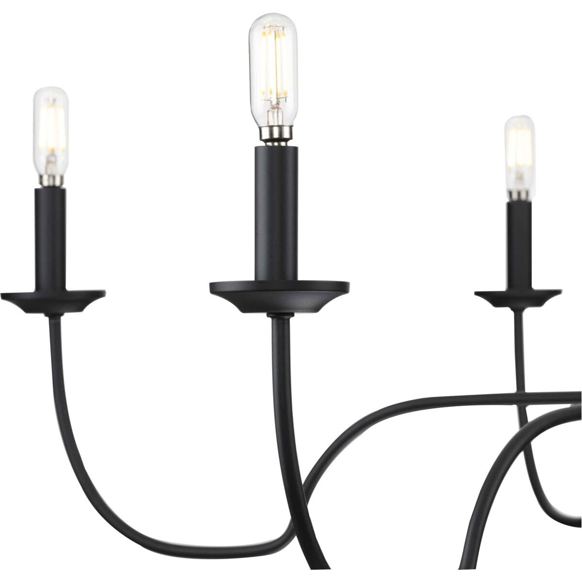 Canebrake 6 Light 40 inch Matte Black Chandelier Ceiling Light